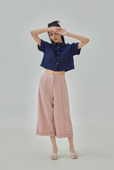 Autumn Linen Button-Up Shirt